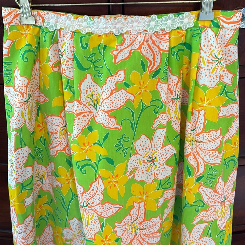 Lilly Pulitzer Vintage “The Lilly” Floral Print Skirt